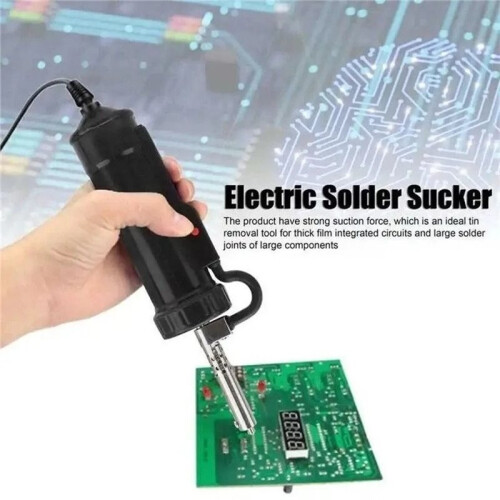 Vacuum Soldering Remove Pump Automatic Portable Electric Solder Tin Sucker Desoldering EU Plug 2