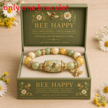 (Bee) Simple Bracelet Beaded With Butterfly Bird Sunflower Pattern Daily Design For
