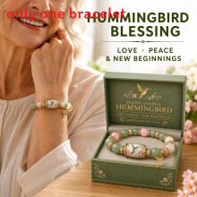 (Hummingbird) Simple Bracelet Beaded With Butterfly Bird Sunflower Pattern Daily Design For