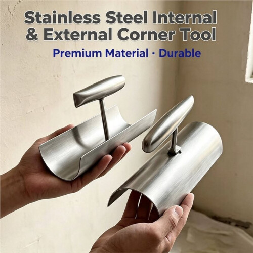 Round Corner Inside & Outside Drywall Corner Trowel, Arc Radius Plastering Tool, Round Wall Rendering Trowel 1