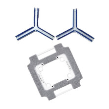 Tampons de Nettoyage avec Support pour Robot de Nettoyage de Fenêtres pour  WINBOT W3 Omni, Chiffon de Nettoyage de Fenêtres avec 2 Brosses de