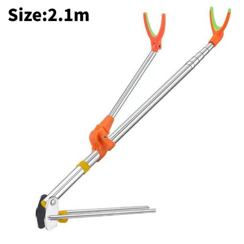 Fishing Rod Stand With Multiangle Rotation And Foldable Design For Marine Use