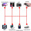 2x10W  Audio Decoder Board 3.7V-5V USB TF FM AUX Car Audio Player Support MP3/WMA/FLAC Small Remote Control 4
