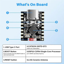 4-Pack ESP32-C3 -Entwicklungsboard mit WiFi/ 5.0, Ideal für IoT- und -Home-Anwendungen