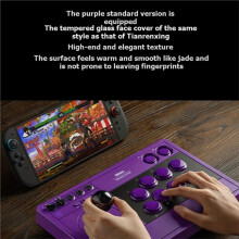 8BitDo V3 Arcade Stick Trådlös Trådad Tre Lägeskontroll för 2 PC Steam Fighting Game