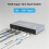Interruptor  Compatível/DP/TYPE C para  Compatível 4K 60Hz 3 Entradas 1 Saída USB-C KVM 6