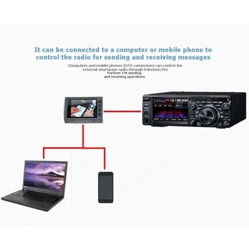 HamGeek HAMCUBE PRO HAM CW Trainer Morse Code Trainer met 2,8" Scherm Draagbaar Oefenhulpmiddel 1