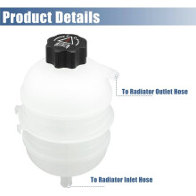 1323.11 1307LQ Radiator Coolant Expansion Header Tank Bottle with Cap for 206 CC 1.6 81Kw 110HP 1587CC 2001-2008