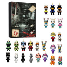 (StyleA)Animal Hospital Christmas 24piece Acrylic Blind Box Collection For Holiday Celebrations