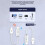 Kit Transmissor e Receptor Compatível com  Sem Fio 1080P 30M Extensor Compatível com  5.G para Caixa de TV e Monitor B 2