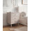 Beliani 3 Drawer Bedside Table OBERON Beige 2