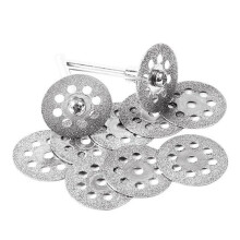 Whetstone Cutting Wheel Set for Rotary Tools - 20pcs 20mm Blades with 4 Rods Flathead Screwdriver