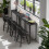 43 Inch Bar Table Console Table Narrow Pub Height Table for Hallway Sofa 3