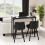 43 Inch Bar Table Console Table Narrow Pub Height Table for Hallway Sofa 6