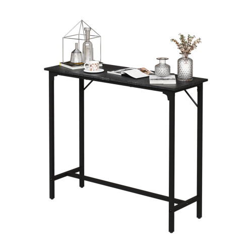 43 Inch Bar Table Console Table Narrow Pub Height Table for Hallway Sofa