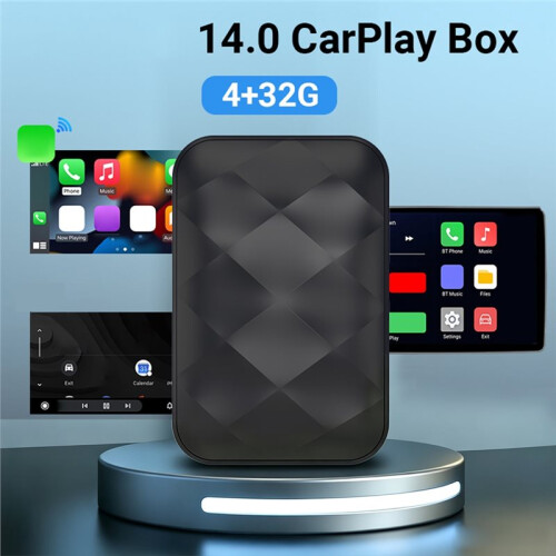 New Android 14 3In1 CarPlay Ai Box Wireless Android Auto USB Adapter for Youtube  Universal TV Box Plug and 2