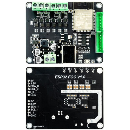 ESP32FOC Integrated ESP32 Dual Current Loop Open Source Simple Brushless FOC Controller Board for BLDC Motor Control 1