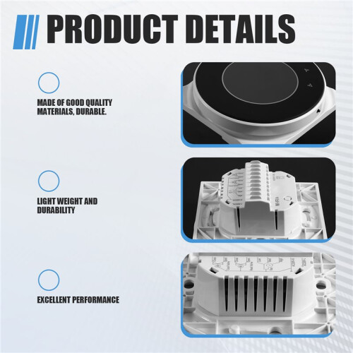 Touch WiFi Thermostat LCD Screen for Gas Boiler Programmable Temperature Controller for Home Automation 2