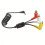 3.5mm to AVI AV Cable - Coiled Cable for  DCR-VX2000E, Compatible with AGS/ImmersionRC PowerPlay DVR 3