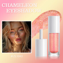 (ZL1043)Metallic Chameleon Liquid Eyeshadow Collection With Bright Rainbow Shades For Face Art