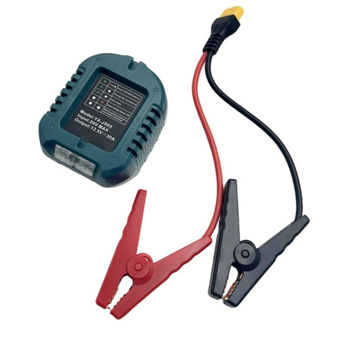 Für  18V BL1830 Lithium-Batterie Auto-Starthilfegerät Adapter mit Notstromclip 2