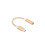 (Gold) Slim C Usb To Headphone Adapter For Mobile Audio Devices With Plug Play Design 1