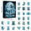 (StyleE)Christmas Acrylic Hanging Ornaments With 24component Set For Festive Decor And Gift Exchange 1