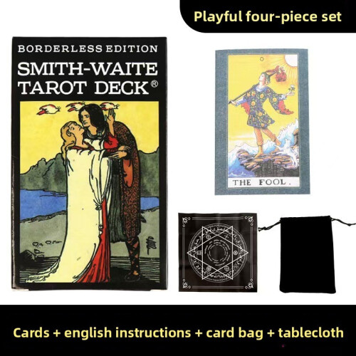 Classic Tarot Deck With Instruction Manual And Tablecloth For Fun And Learning
