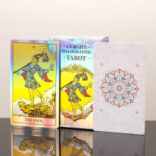 (Laser Tarot)Vintage Tarot Card Pack With 78 Cards For Party Games And Emotional Training