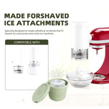 Para los Accesorios de Hielo Raspado y Conos de Nieve para Stand Mixer, Moldes de Fácil Liberación, Bandejas de Hielo de Silicona Caseras B