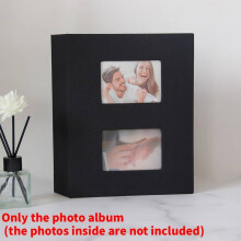 (Black)Album photo couverture tissu 200 pages pour souvenirs de mariage et occasions spécial