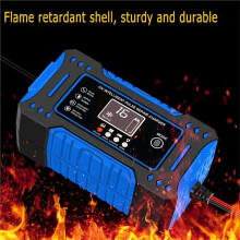 Intelligentes Batterie-Puls-Reparatur-Ladegerät 12V 6A EU-Stecker Blei-Säure-Batterieladegerät für Auto-Motorrad-Ladung