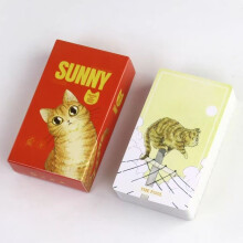 Sunny Orange Cat Tarot Card Game Collection For Party Entertainment And Reasoning Logical