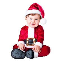 (Baby Santa, 100cm) Claus Santa Kids Elf Cosplay Costume Snowman Boys Girls Toddler Party Christmas