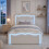 HOMAIRE 3FT Single Ottoman Bed Cream Velvet 5