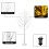 4FT Snowflake Christmas Tree with 48 LED Lamp Artificial Xmas Ornament Gift 5