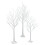 4FT Snowflake Christmas Tree with 48 LED Lamp Artificial Xmas Ornament Gift 7