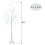 4FT Snowflake Christmas Tree with 48 LED Lamp Artificial Xmas Ornament Gift 13