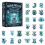 (StyleE)Christmas Acrylic Hanging Ornaments With 24component Set For Festive Decor And Gift Exchange 4