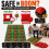 (Black)Felt Mine Sweeper Game Mat For Kids With Handeye Coordination Interaction Parent 4