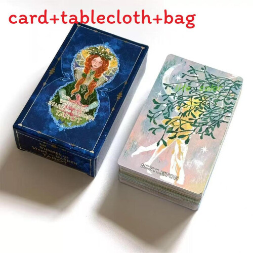 Traditional Tarot Card Set With Thickened Tablecloth For Card Games And Divination