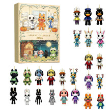 (StyleD)Animal Hospital Christmas 24piece Acrylic Blind Box Collection For Holiday Celebrations