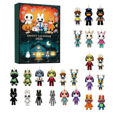(StyleF)Animal Hospital Christmas 24piece Acrylic Blind Box Collection For Holiday Celebrations
