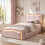 HOMAIRE Pink Velvet 3FT Ottoman Bed Frame 5