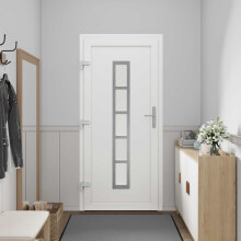 vidaXL Vordertür Anthrazit 88 x 200 cm PVC