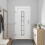 VidaXL vidaXL Vordertür Anthrazit 88 x 200 cm PVC 1