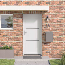 vidaXL Vordertür 98 x 200 cm PVC Weiß
