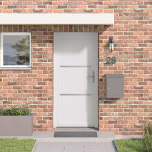 vidaXL Vordertür Weiß 108 x 208 cm PVC
