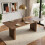 HOMAIRE Extendable Walnut Dining Table 140-200cm 3