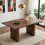 HOMAIRE Extendable Walnut Dining Table 140-200cm 4